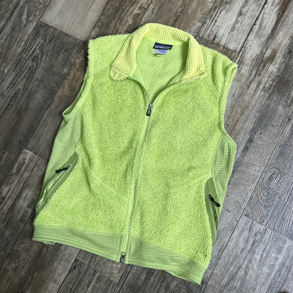 Patagonia Women's Lime Green Fleece Full Zip Size L